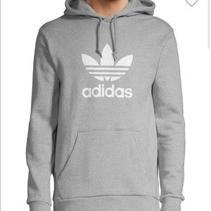 ADIDAS basic grey hoodie 2XS